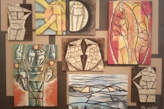 Walter-Nadal50x70oleo-sobre-carton-currugado-y-tela-Ecsena-de-ParejasAireTierraFuegoAgua